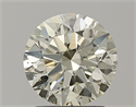 Natural Diamond 1.56 Carats, Round with Excellent Cut, M Color, SI1 Clarity and Certified by IGI