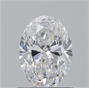 Natural Diamond 0.91 Carats, Oval with  Cut, F Color, SI2 Clarity and Certified by GIA