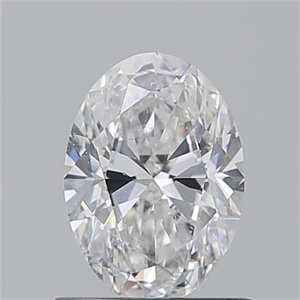 Picture of Natural Diamond 0.91 Carats, Oval with  Cut, F Color, SI2 Clarity and Certified by GIA