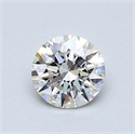 Natural Diamond 0.72 Carats, Round with Excellent Cut, H Color, VVS2 Clarity and Certified by GIA