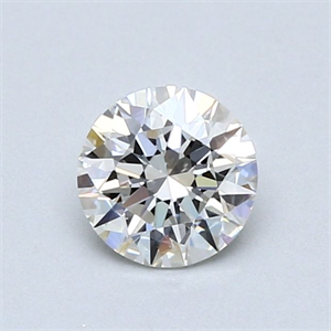 Picture of Natural Diamond 0.72 Carats, Round with Excellent Cut, H Color, VVS2 Clarity and Certified by GIA