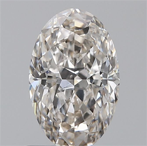 Picture of Natural Diamond 0.80 Carats, Oval with  Cut, I Color, VVS2 Clarity and Certified by IGI
