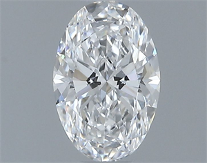 Foto Diamante Natural 0.40 quilates, Ovalado , Color D, claridad VVS2 y certificado GIA de