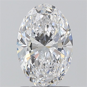 Picture of Natural Diamond 1.20 Carats, Oval with  Cut, D Color, VS2 Clarity and Certified by GIA