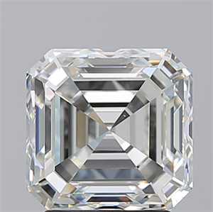 Picture of Natural Diamond 3.01 Carats, Asscher with  Cut, I Color, VS1 Clarity and Certified by GIA