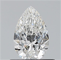 Natural Diamond 0.56 Carats, Pear with  Cut, F Color, VVS2 Clarity and Certified by GIA
