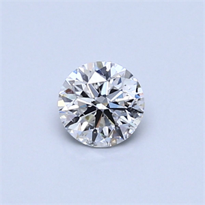 Foto Diamante Natural 0.40 quilates, Redondo , Color E, claridad SI2 y certificado GIA de