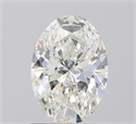 Natural Diamond 1.08 Carats, Oval with  Cut, I Color, SI1 Clarity and Certified by IGI