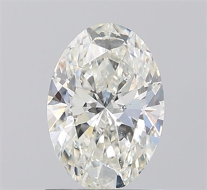 Picture of Natural Diamond 1.08 Carats, Oval with  Cut, I Color, SI1 Clarity and Certified by IGI