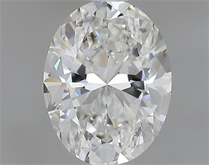 Foto Diamante Natural 0.70 quilates, Ovalado , Color G, claridad SI2 y certificado GIA de