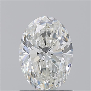 Picture of Natural Diamond 1.10 Carats, Oval with  Cut, H Color, VVS1 Clarity and Certified by GIA