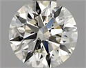 Natural Diamond 0.74 Carats, Round with Excellent Cut, J Color, VVS2 Clarity and Certified by GIA