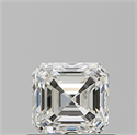 Natural Diamond 0.70 Carats, Asscher with  Cut, H Color, VVS1 Clarity and Certified by GIA