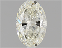Natural Diamond 0.80 Carats, Oval with  Cut, I Color, VS2 Clarity and Certified by IGI