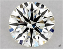 Natural Diamond 0.50 Carats, Round with Excellent Cut, J Color, VS1 Clarity and Certified by GIA