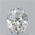 Natural Diamond 0.90 Carats, Oval with  Cut, F Color, VS2 Clarity and Certified by GIA