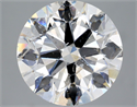 Natural Diamond 5.01 Carats, Round with Excellent Cut, F Color, SI2 Clarity and Certified by GIA