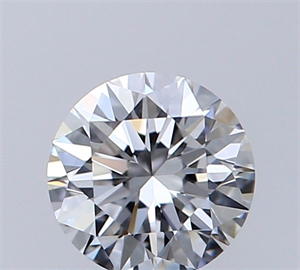 Foto Diamante Natural 0.41 quilates, Redondo , Color E, claridad IF y certificado GIA de