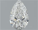 Natural Diamond 0.40 Carats, Pear with  Cut, E Color, VVS2 Clarity and Certified by GIA