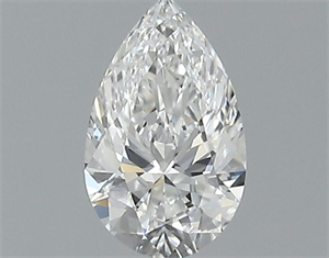Picture of Natural Diamond 0.40 Carats, Pear with  Cut, E Color, VVS2 Clarity and Certified by GIA