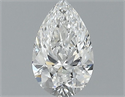 Diamante Natural 0.40 quilates, De pera , Color E, claridad VVS2 y certificado GIA