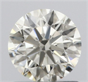 Natural Diamond 0.83 Carats, Round with Excellent Cut, K Color, VVS1 Clarity and Certified by IGI