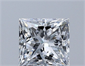 Natural Diamond 0.81 Carats, Princess with  Cut, E Color, VVS2 Clarity and Certified by GIA