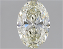 Natural Diamond 1.51 Carats, Oval with  Cut, K Color, SI1 Clarity and Certified by GIA