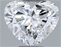 Natural Diamond 0.50 Carats, Heart with  Cut, E Color, VS2 Clarity and Certified by GIA