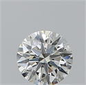 Natural Diamond 0.74 Carats, Round with Excellent Cut, H Color, VS2 Clarity and Certified by GIA