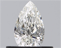 Diamante Natural 0.35 quilates, De pera , Color H, claridad VVS1 y certificado GIA