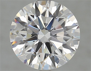 Picture of Lab Grown Diamond 3.69 Carats, Round with Excellent Cut, D Color, IF Clarity and Certified by GIA