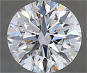 Natural Diamond 2.20 Carats, Round with Excellent Cut, E Color, SI2 Clarity and Certified by IGI
