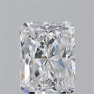 Picture of Natural Diamond 0.57 Carats, Radiant with  Cut, D Color, VS1 Clarity and Certified by GIA
