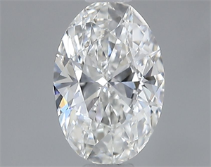 Picture of Natural Diamond 0.57 Carats, Oval with  Cut, H Color, VVS1 Clarity and Certified by GIA