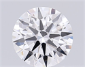 Del inventario de diamantes de laboratorio, 2.10 quilates, Redondo , Color E, claridad VVS2 y certificado IGI