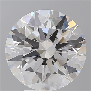 Picture of Lab Grown Diamond 5.09 Carats, Round with Ideal Cut, E Color, VVS2 Clarity and Certified by IGI