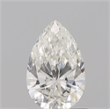 Natural Diamond 0.75 Carats, Pear with  Cut, H Color, VVS2 Clarity and Certified by GIA