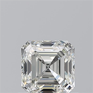 Picture of Natural Diamond 0.70 Carats, Asscher with  Cut, I Color, VVS2 Clarity and Certified by GIA