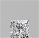 Natural Diamond 0.51 Carats, Princess with  Cut, E Color, VS1 Clarity and Certified by GIA