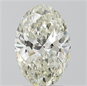 Natural Diamond 2.01 Carats, Oval with  Cut, J Color, SI2 Clarity and Certified by IGI