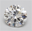 Lab Grown Diamond 1.60 Carats, Round with Excellent Cut, E Color, VS1 Clarity and Certified by GIA