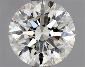 Picture of Natural Diamond 1.04 Carats, Round with Excellent Cut, G Color, SI2 Clarity and Certified by IGI