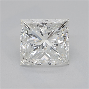 Picture of Natural Diamond 1.50 Carats, Princess with  Cut, H Color, SI1 Clarity and Certified by GIA