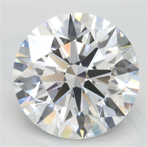 Picture of Lab Grown Diamond 3.63 Carats, Round with Excellent Cut, D Color, VVS1 Clarity and Certified by GIA