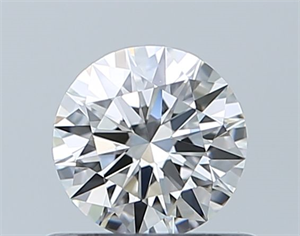 Picture of Natural Diamond 0.50 Carats, Round with Excellent Cut, G Color, IF Clarity and Certified by GIA
