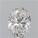 Natural Diamond 1.01 Carats, Oval with  Cut, H Color, VS2 Clarity and Certified by GIA