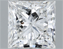 Natural Diamond 0.50 Carats, Princess with  Cut, F Color, VS2 Clarity and Certified by GIA