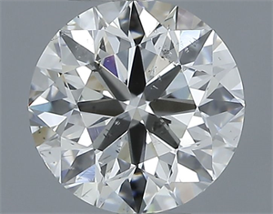 Picture of Natural Diamond 0.90 Carats, Round with Excellent Cut, I Color, SI1 Clarity and Certified by IGI