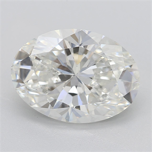 Picture of Natural Diamond 3.01 Carats, Oval with  Cut, H Color, SI1 Clarity and Certified by GIA